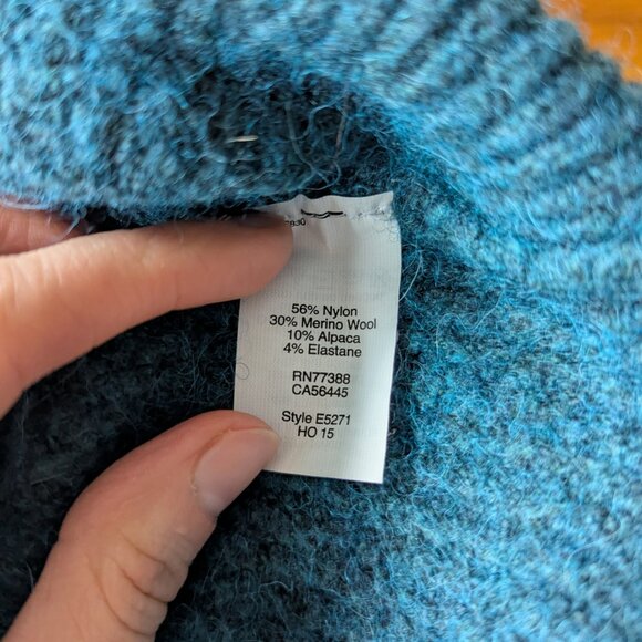 Cozy Teal Madewell Sweater - Picture 7 of 8